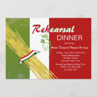 That's Italian Rehearsal Dinner Party Invitation