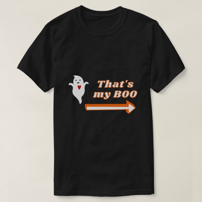 That's My Boo Halloween Couple T-Shirt (Design Front)