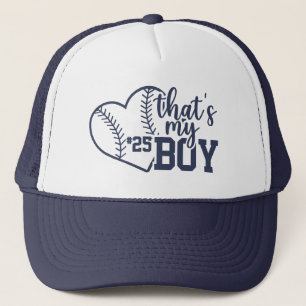 Thats My Boy Custom Baseball Mom Softball Mama  Trucker Hat