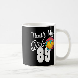 That's My Boy Softll 89 Number Mom Dad Number #89  Coffee Mug