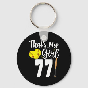 That's My Girl Number #77 Softll Number 77 Keychain
