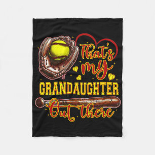 That's My Granddaughter Out There Softll Grandma Fleece Blanket