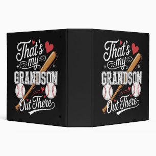 That's My Grandson Out There Baseball Binder