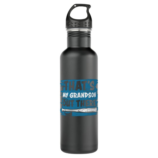 That's My Grandson Out There | Baseball design 710 Ml Water Bottle (Front)