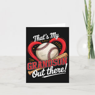 Thats My Grandson Out There Baseball Grandma Baseb Card