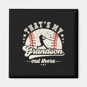 That's My Grandson Out There Baseball Grandma Gran Magnet