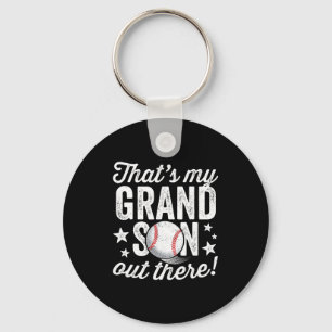 Thats My Grandson Out There Baseball Grandma T Shi Keychain