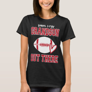 That's My Grandson Out There Baseball Mom Team 1 T-Shirt
