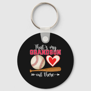That's My Grandson Out There Baseball Mother's Day Keychain