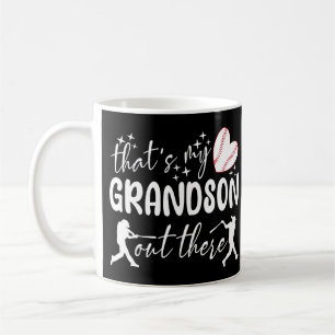 That's My Grandson Out There Funny Grandma Coffee Mug