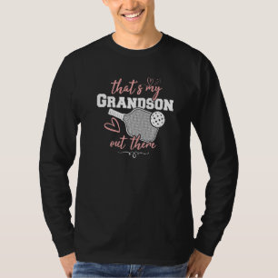 That's My Grandson Out There Paddleball Pickleball T-Shirt