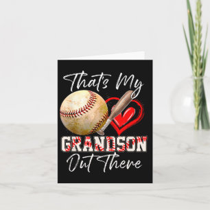 That's My Grandson Out There Sell Grandma Mothers  Card