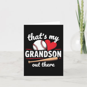 That's My Grandson Out There Sell Grandma Mothers  Card