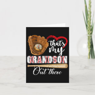 That's My Grandson Out There Sell Grandma Mothers  Card