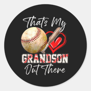 That's My Grandson Out There Sell Grandma Mothers  Classic Round Sticker