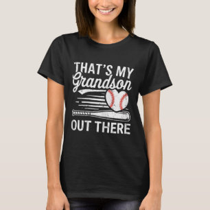 That's My Grandson Out There Shirt Women Baseball 