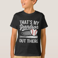 That's My Grandson Out There Shirt Women Baseball 