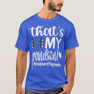That's My Grandson Proud Powerlifting Grandma T-Shirt