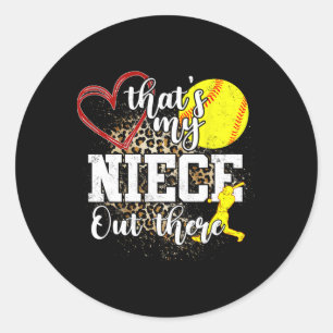That's My Niece Out There Softll Auntie Uncle Classic Round Sticker