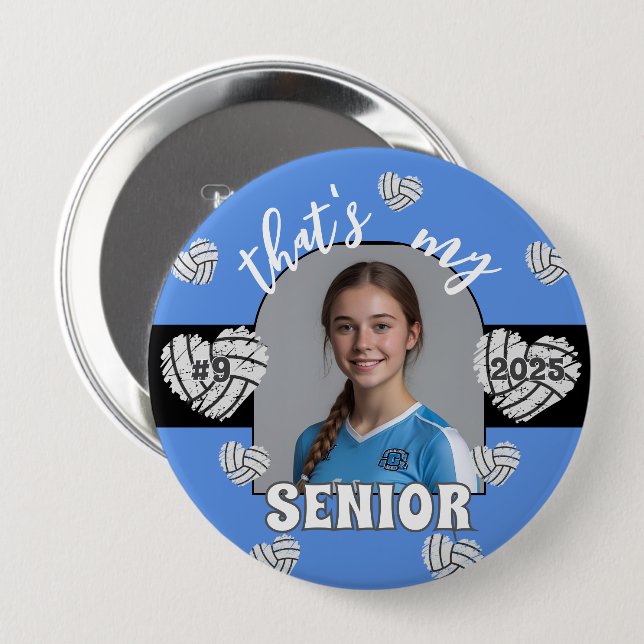 That's my Senior Volleyball Player button (Front & Back)