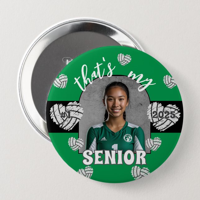 That's my Senior Volleyball Player button (Front & Back)
