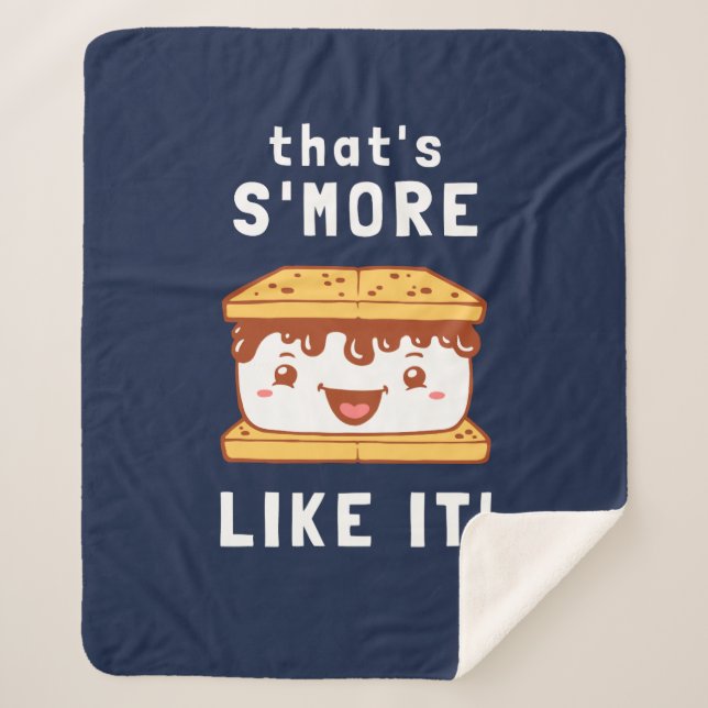 That's S'more Like It Sherpa Blanket (Front)