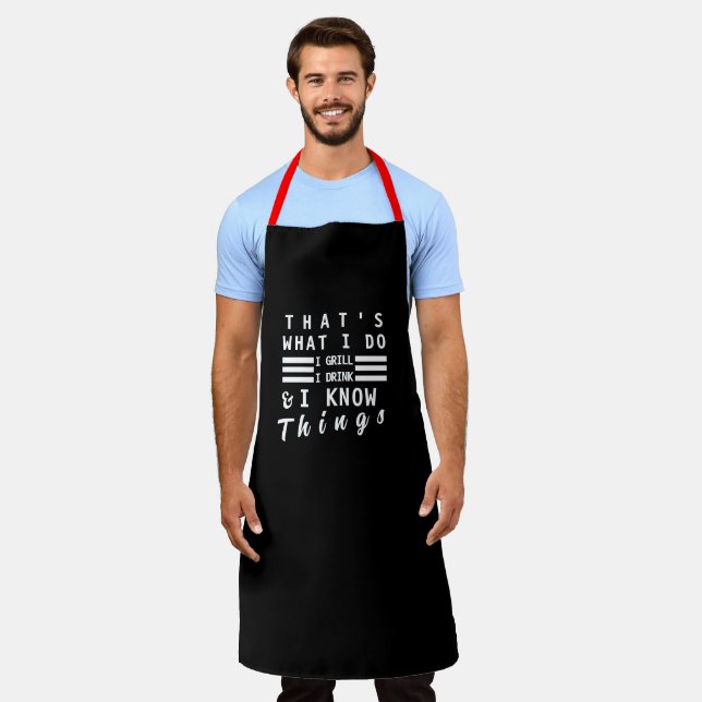 That's What I Do Funny Mens Womens Chef Aprons (Worn)