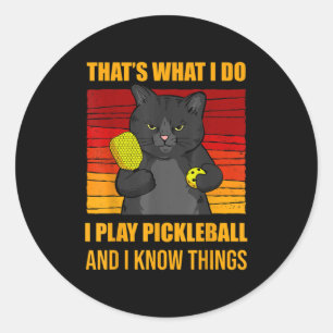 That's What I Do-i Play Ckleball And I Know Things Classic Round Sticker