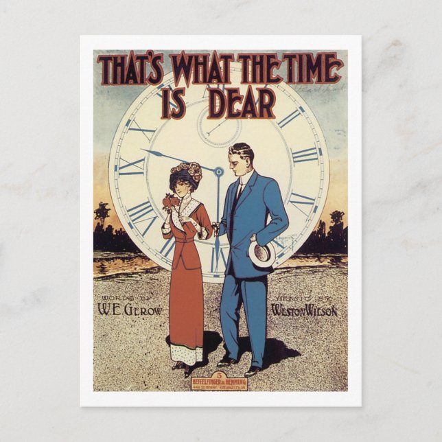 That's What The Time Is Dear Songbook Cover Postcard (Front)