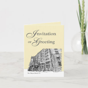 Thayer Hotel cream ivory Invitation