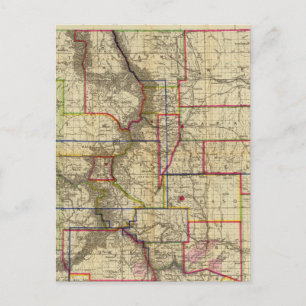 Thayer's map of Colorado 2 Postcard