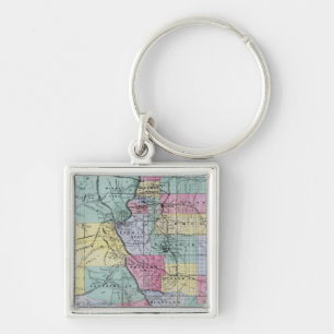 Thayer's Map of Colorado Keychain
