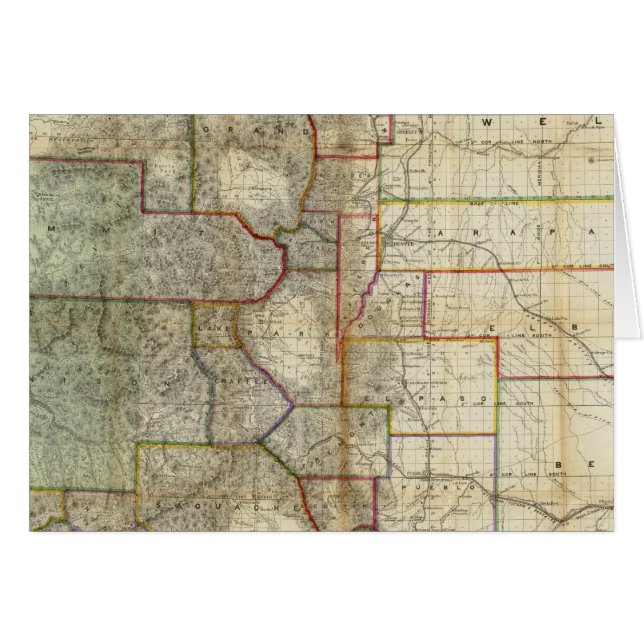 Thayer's New Map Of The State of Colorado (Front Horizontal)