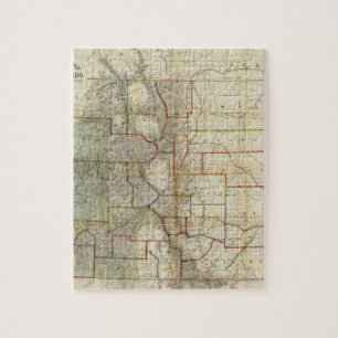 Thayer's New Map Of The State of Colorado Jigsaw Puzzle
