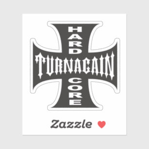 THC (Turnagain Hard Core) (Cross) Die Cut Sticker