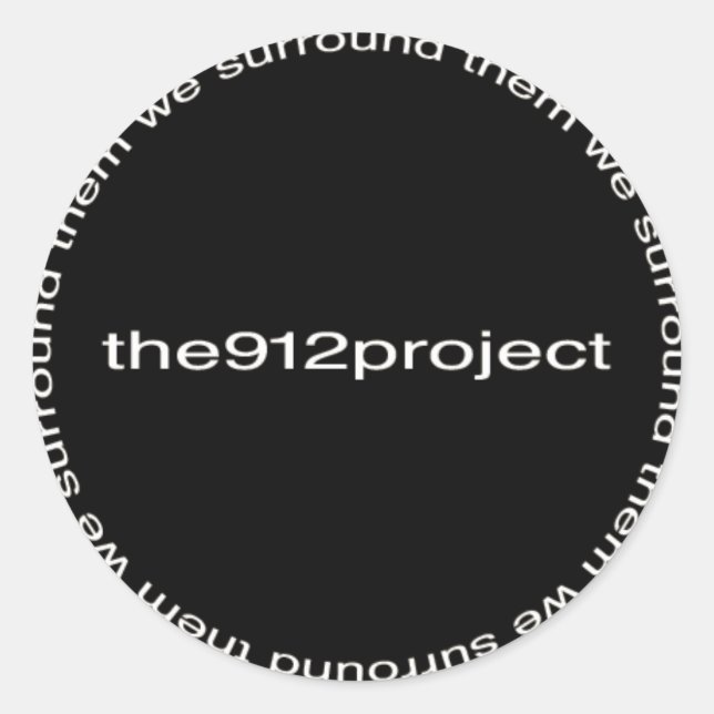 the912project classic round sticker (Front)