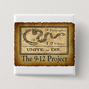 the912project.com unite or die 2 inch square button