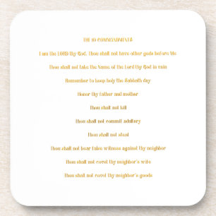 The 10 Commandments Coaster
