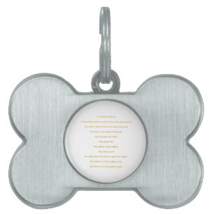The 10 Commandments Pet ID Tag