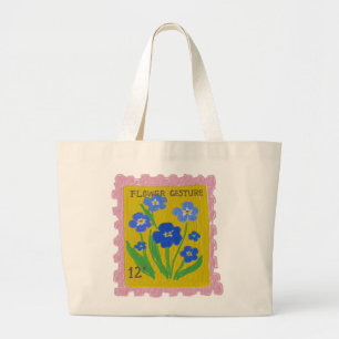The 12 Cent Flower Gesture Large Tote Bag
