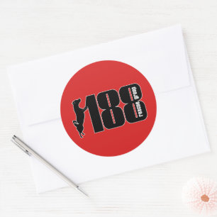 The 188 Rescue Group Glossy Round Stickers
