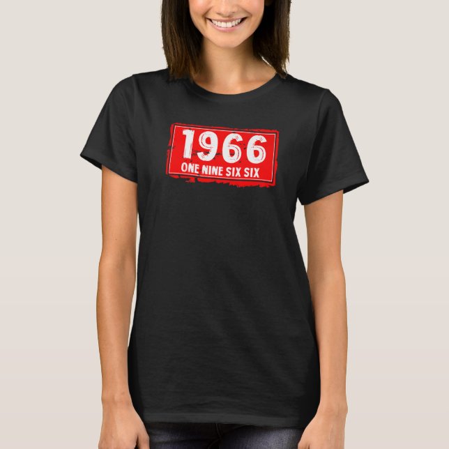The 1966 Year of Birth for Men and Women Awesome B T-Shirt (Front)