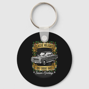 The 1967 Dodge Dart Clic Holiday Cheer Apparel  Keychain