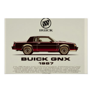 The 1987 Buick GNX Poster