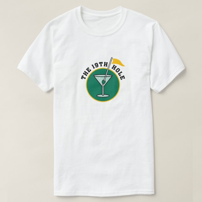 The 19th Hole Funny Golf Dadism gift T-Shirt (Design Front)