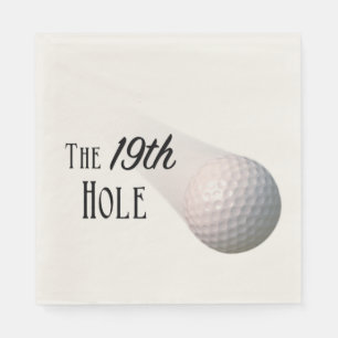 The 19th Hole Golf Ball Napkin