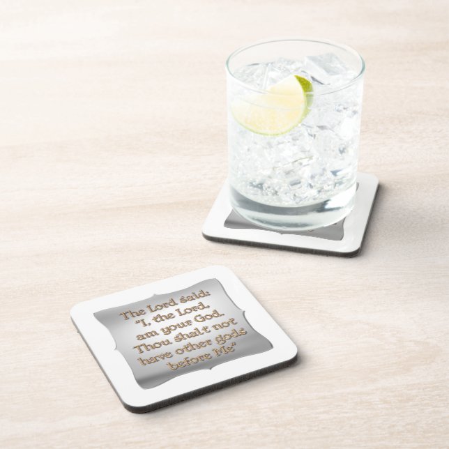The 1st Commandment Coaster (Right Side)