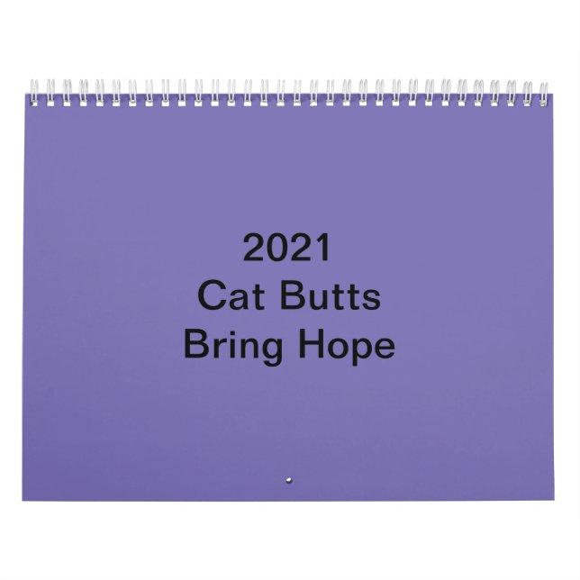 The 2021 Cat Butt Calendar (Cover)