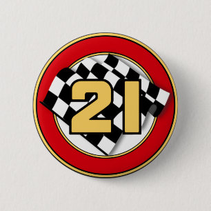 The 21 Car 2 Inch Round Button