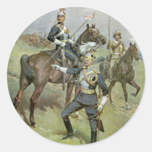 The 21st Lancers - British Army Classic Round Sticker